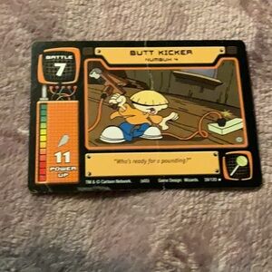 Cartoon Network Butt Kicker Card - kids next-door trading card game 39/120